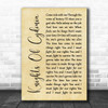 Muse Knights Of Cydonia Rustic Script Song Lyric Music Poster Print