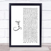 Survivor I Can't Hold Back Rustic Script Song Lyric Music Poster Print