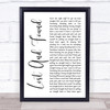 The Jeff Healey Band Angel Eyes Rustic Script Song Lyric Music Poster Print