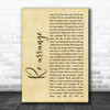 Biffy Clyro Re-arrange Rustic Script Song Lyric Music Poster Print