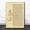 Def Leppard Love Bites Rustic Script Song Lyric Music Poster Print Def Leppard Love Bites Rustic Script Song Lyric Music Poster Print
