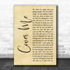 Bruce Springsteen Cover Me Rustic Script Song Lyric Music Poster Print