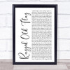 David Bowie Changes Rustic Script Song Lyric Music Poster Print