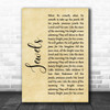 Alison Krauss and the Cox Family Jewels Rustic Script Song Lyric Music Poster Print