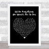 DORIS TROY I'll Do Anything (He Want's Me To Do) Black Heart Song Lyric Print