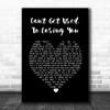 Andy Williams Can't Get Used To Losing You Black Heart Song Lyric Print