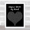 Jay-Z feat Alicia Keys Empire State Of Mind Black Heart Song Lyric Print