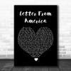 The Proclaimers Letter From America Black Heart Song Lyric Print