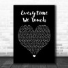 Cascada Everytime We Touch Black Heart Song Lyric Print