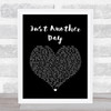 Jon Secada Just Another Day Black Heart Song Lyric Print