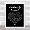 Dire Straits On Every Street Black Heart Song Lyric Print