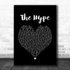 twenty one pilots The Hype Black Heart Song Lyric Print