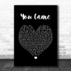 Kim Wilde You Came Black Heart Song Lyric Print