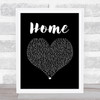 Edward Sharpe & The Magnetic Zeros Home Black Heart Song Lyric Print