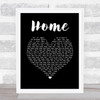 Jack Savoretti Home Black Heart Song Lyric Print