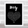 Ant Hey Black Heart Song Lyric Print