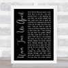 INXS Never Tear Us Apart Black Script Song Lyric Print