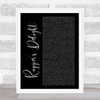 The Sugarhill Gang Rapper's Delight Black Script Song Lyric Print