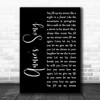 John Denver Annie's Song Black Script Song Lyric Print