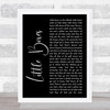 Pete Seeger Little Boxes Black Script Song Lyric Print