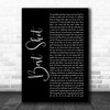 Jimmie Allen Best Shot Black Script Song Lyric Print