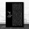 Chris Tomlin feat Lauren Daigle Noel Black Script Song Lyric Print