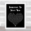 OneRepublic Someone To Save You Black Heart Song Lyric Music Wall Art Print