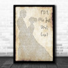 John Legend P.D.A. (We Just Don't Care) Man Lady Dancing Song Lyric Print