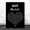 The Rolling Stones Wild Horses Black Heart Song Lyric Music Wall Art Print