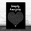 Trey Songz Simply Amazing Black Heart Song Lyric Music Wall Art Print