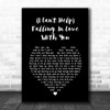 UB40 (I Can't Help) Falling In Love With You Black Heart Song Lyric Music Wall Art Print