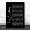 Owl City My Everything Black Script Song Lyric Music Wall Art Print