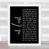 Etta James At Last Black Script Song Lyric Music Wall Art Print