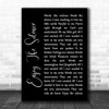 Depeche Mode Enjoy The Silence Black Script Song Lyric Music Wall Art Print