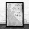 Herb Albert This Guys In Love With You Grey Song Lyric Man Lady Dancing Print