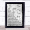 Van Morrison Steal My Heart Away Grey Song Lyric Man Lady Dancing Quote Print