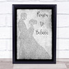 Rod Stewart Reason To Believe Man Lady Dancing Grey Song Lyric Quote Print