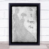 Thomas Rhett Die A Happy Man Man Lady Dancing Grey Song Lyric Quote Print