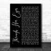 Dream Theater Through Her Eyes Black Script Song Lyric Music Wall Art Print