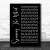 George Michael Spinning The Wheel Black Script Song Lyric Music Wall Art Print