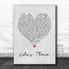 The Shapeshifters Lola's Theme Grey Heart Song Lyric Print