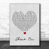 James Blunt Shine On Grey Heart Song Lyric Print