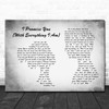 Backstreet Boys I Promise You With Everything I Am Man Lady Couple Grey Print