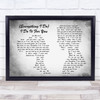 Bryan Adams Everything I Do I Do It For You Man Lady Couple Grey Song Print