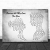 Whitney Houston Saving All My Love For You Man Lady Couple Grey Song Lyric Print