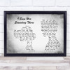 The Beatles I Saw Her Standing There Man Lady Couple Grey Song Lyric Quote Print