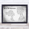 Chicago You're The Inspiration Man Lady Couple Grey Song Lyric Quote Print
