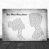 George Michael You Have Been Loved Man Lady Couple Grey Song Lyric Quote Print