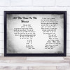 Boyzone All The Time In The World Man Lady Couple Grey Song Lyric Print