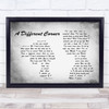 George Michael A Different Corner Man Lady Couple Grey Song Lyric Quote Print